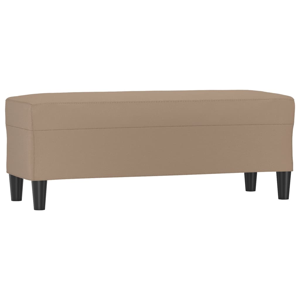 Sitzbank Cappuccino-Braun 100x35x41 cm Kunstleder