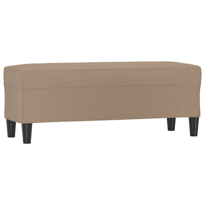 Sitzbank Cappuccino-Braun 100x35x41 cm Kunstleder
