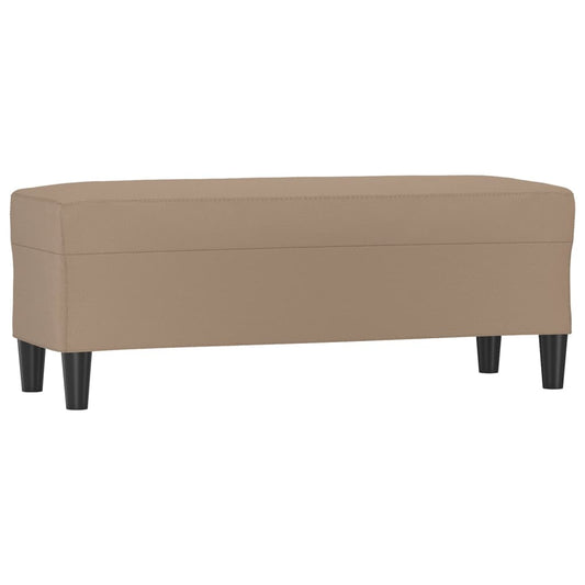 Sitzbank Cappuccino-Braun 100x35x41 cm Kunstleder