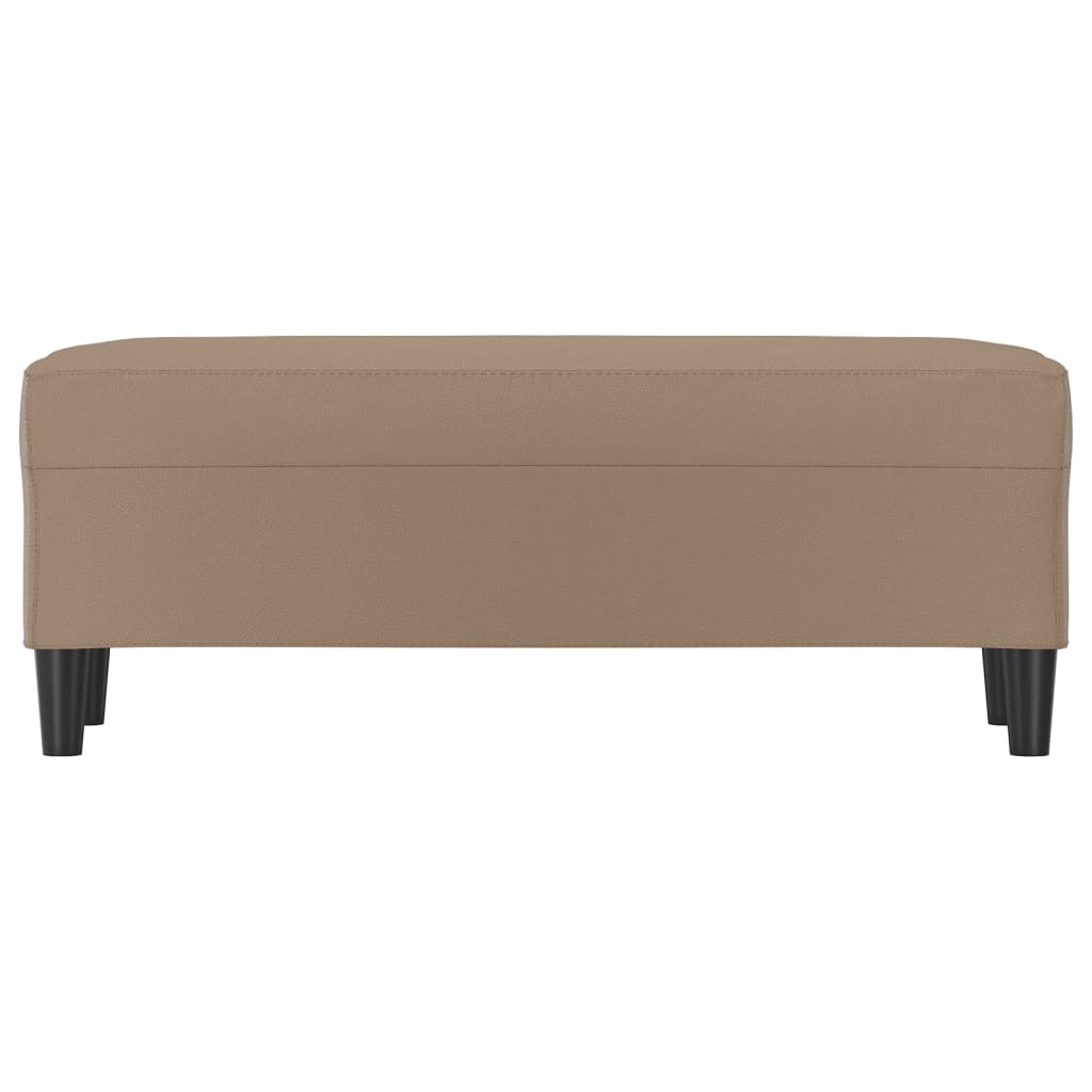 Sitzbank Cappuccino-Braun 100x35x41 cm Kunstleder