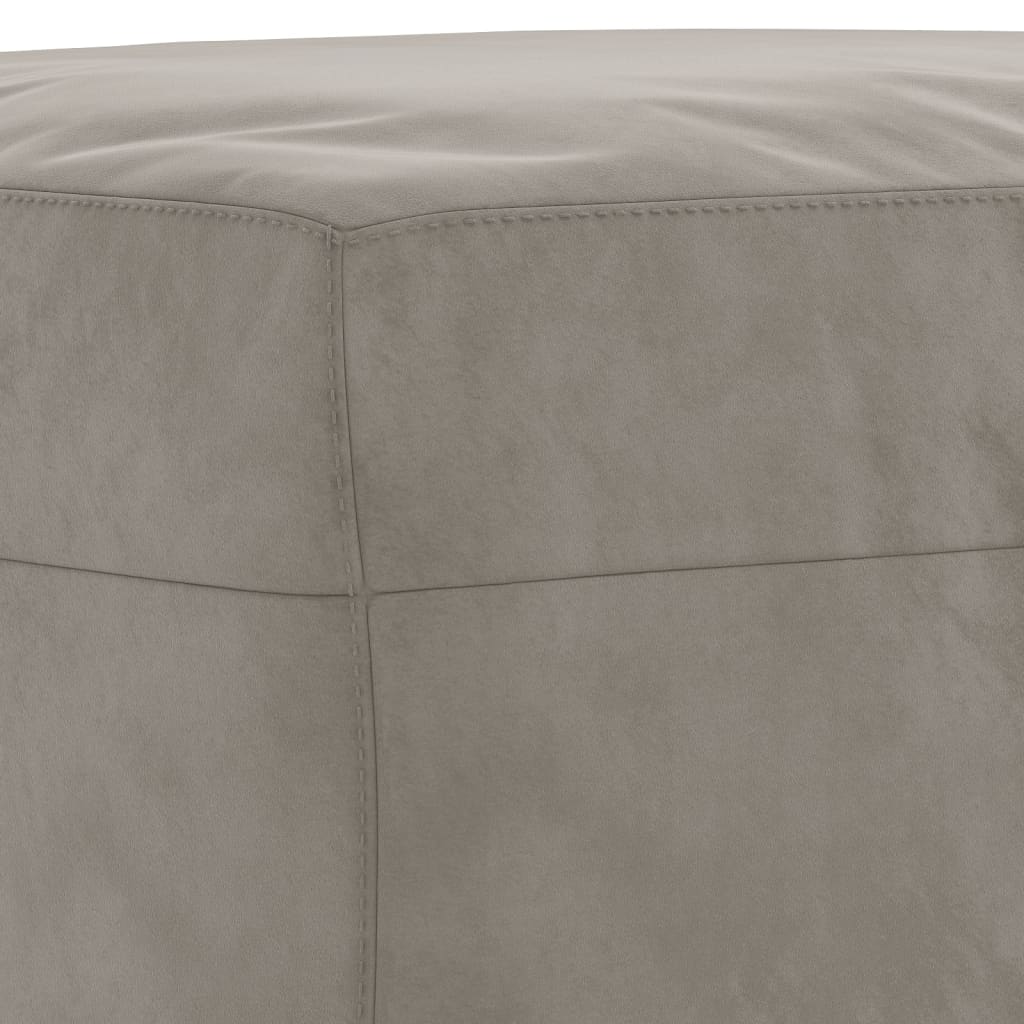 Sitzbank Hellgrau 100x35x41 cm Samt