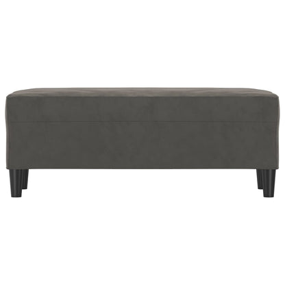 Sitzbank Dunkelgrau 100x35x41 cm Samt