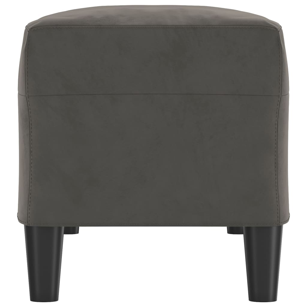 Sitzbank Dunkelgrau 100x35x41 cm Samt