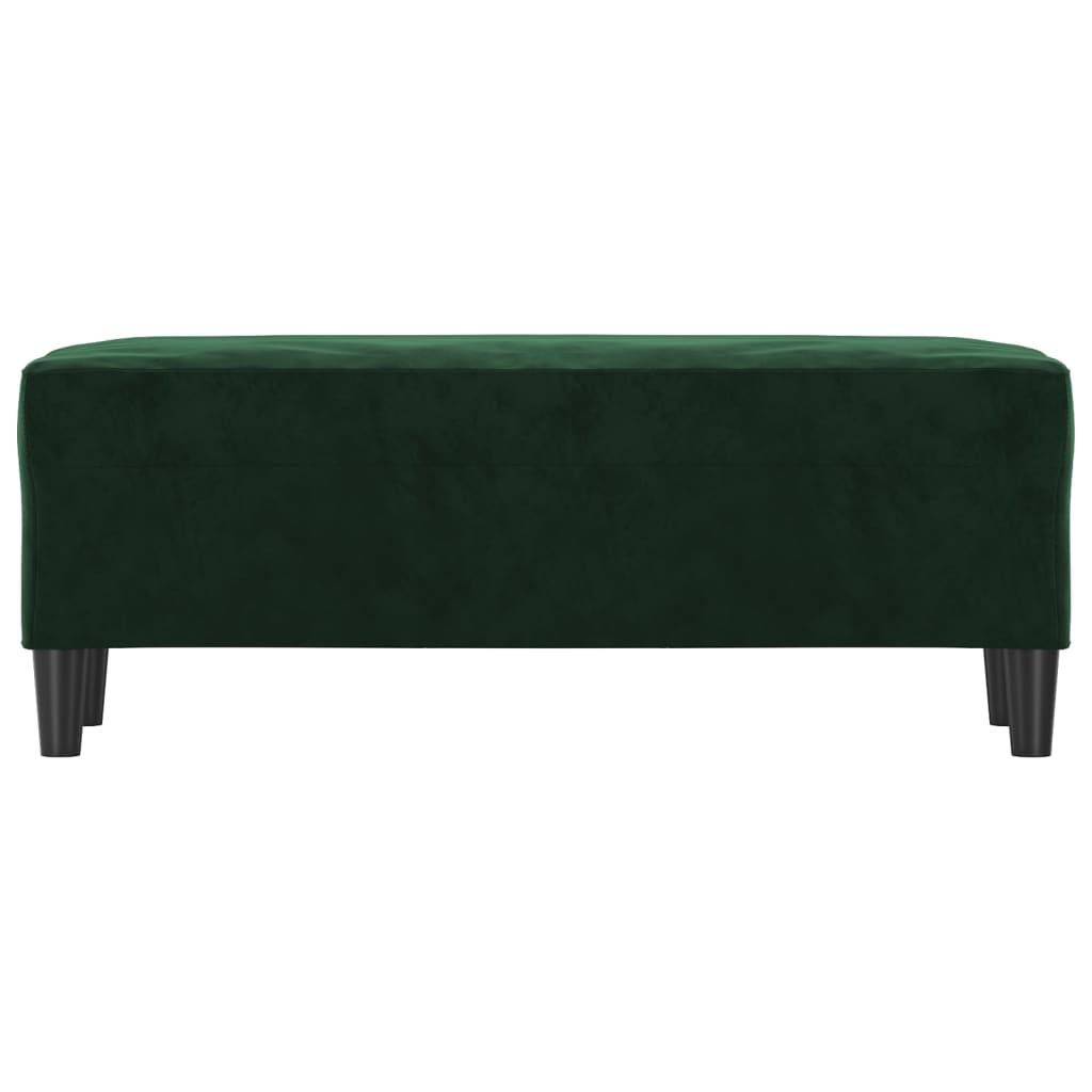 Sitzbank Dunkelgrün 100x35x41 cm Samt