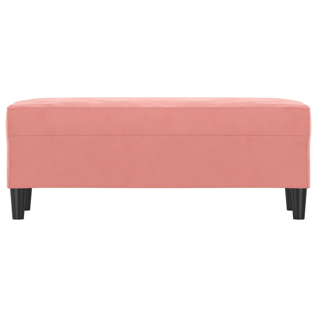 Sitzbank Rosa 100x35x41 cm Samt