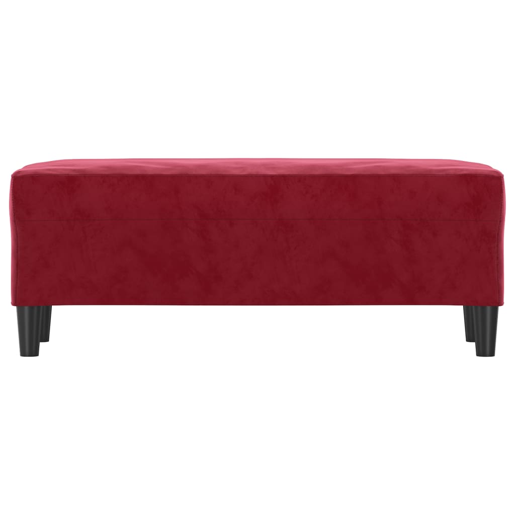 Sitzbank Weinrot 100x35x41 cm Samt