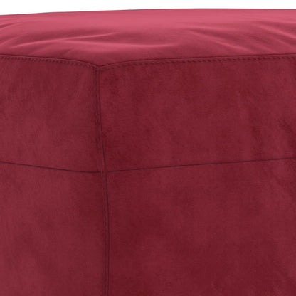 Sitzbank Weinrot 100x35x41 cm Samt
