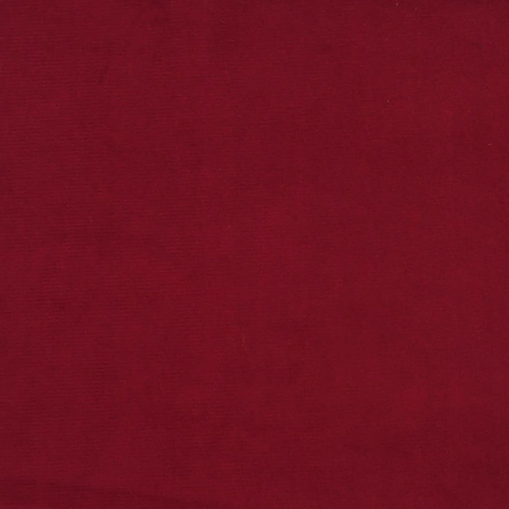 Sitzbank Weinrot 100x35x41 cm Samt