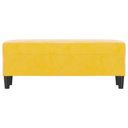 Sitzbank Gelb 100x35x41 cm Samt