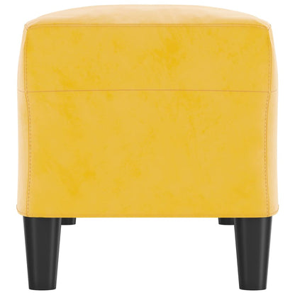 Sitzbank Gelb 100x35x41 cm Samt
