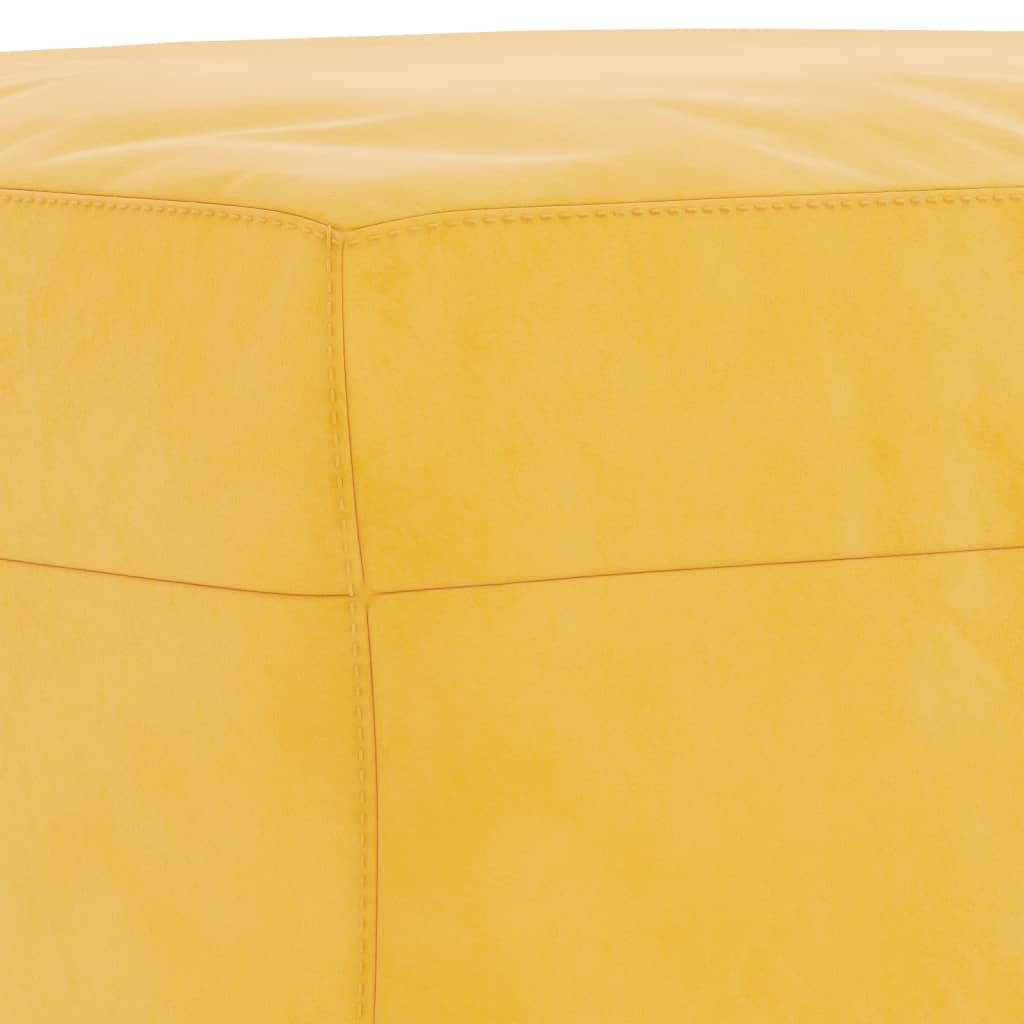 Sitzbank Gelb 100x35x41 cm Samt