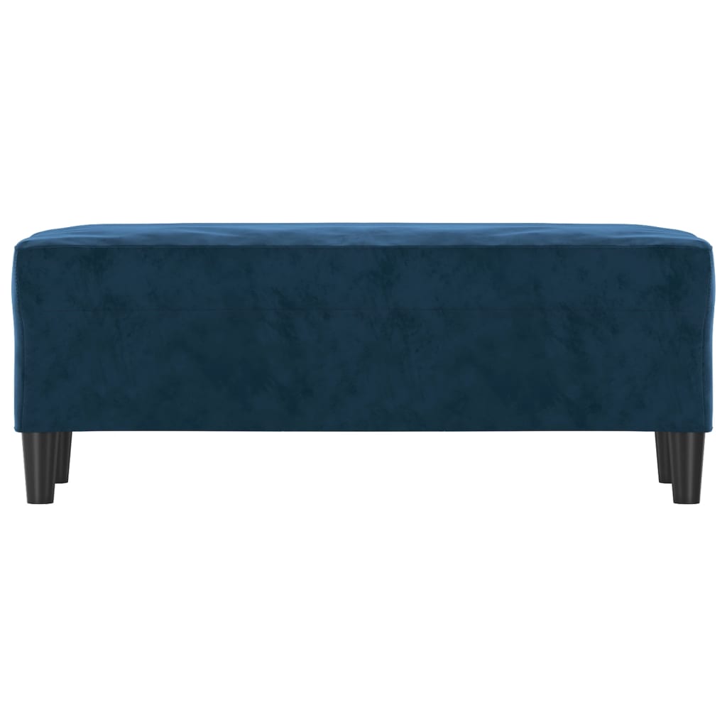 Sitzbank Blau 100x35x41 cm Samt