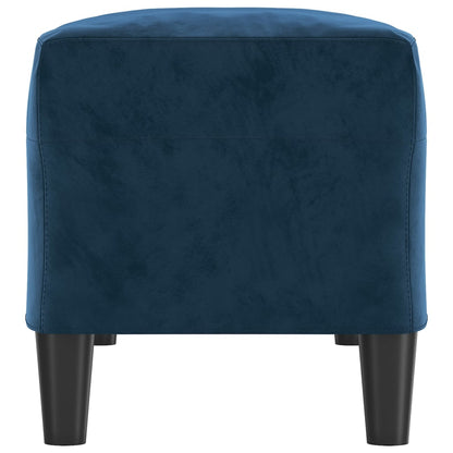 Sitzbank Blau 100x35x41 cm Samt