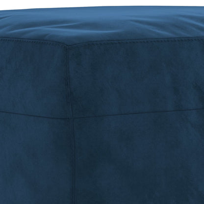 Sitzbank Blau 100x35x41 cm Samt