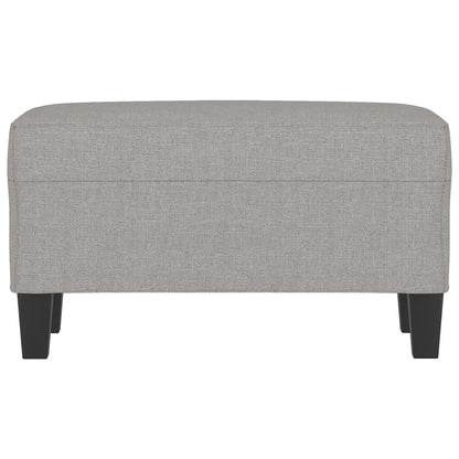 Sitzbank Hellgrau 70x35x41 cm Stoff