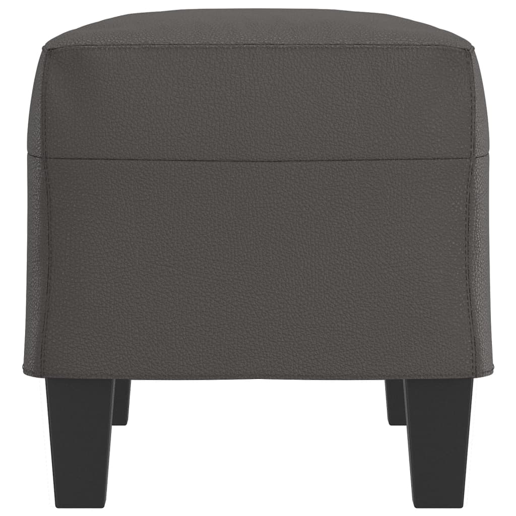 Sitzbank Grau 70x35x41 cm Kunstleder