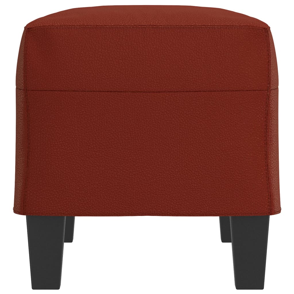 Sitzbank Weinrot 70x35x41 cm Kunstleder