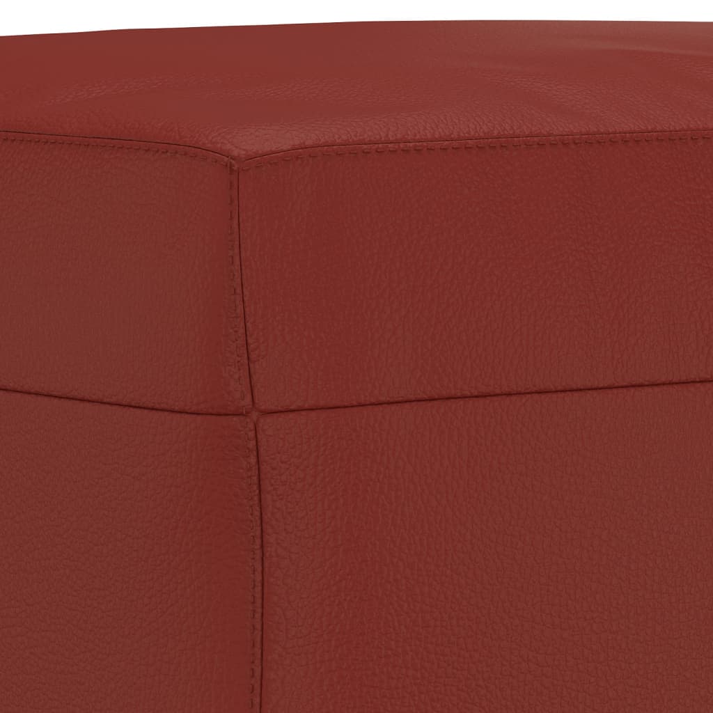 Sitzbank Weinrot 70x35x41 cm Kunstleder