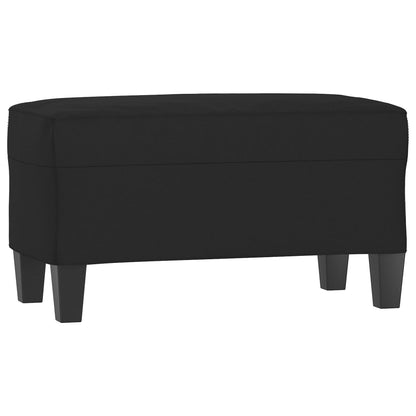 Sitzbank Schwarz 70x35x41 cm Mikrofasergewebe