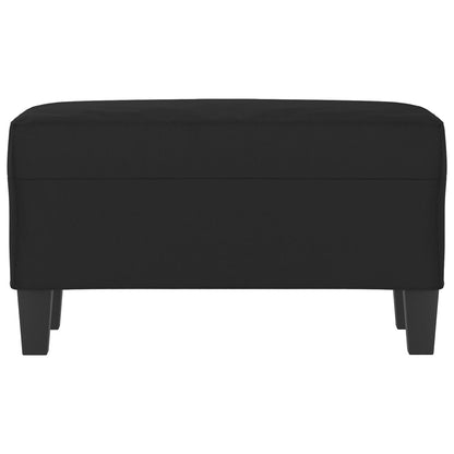 Sitzbank Schwarz 70x35x41 cm Mikrofasergewebe