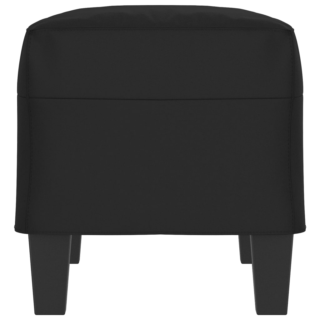 Sitzbank Schwarz 70x35x41 cm Mikrofasergewebe