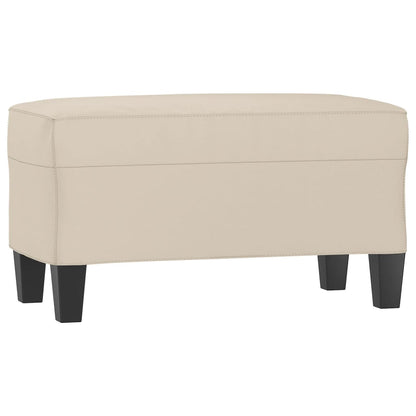Sitzbank Creme 70x35x41 cm Mikrofasergewebe