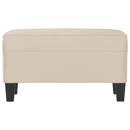 Sitzbank Creme 70x35x41 cm Mikrofasergewebe