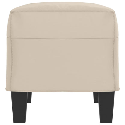Sitzbank Creme 70x35x41 cm Mikrofasergewebe