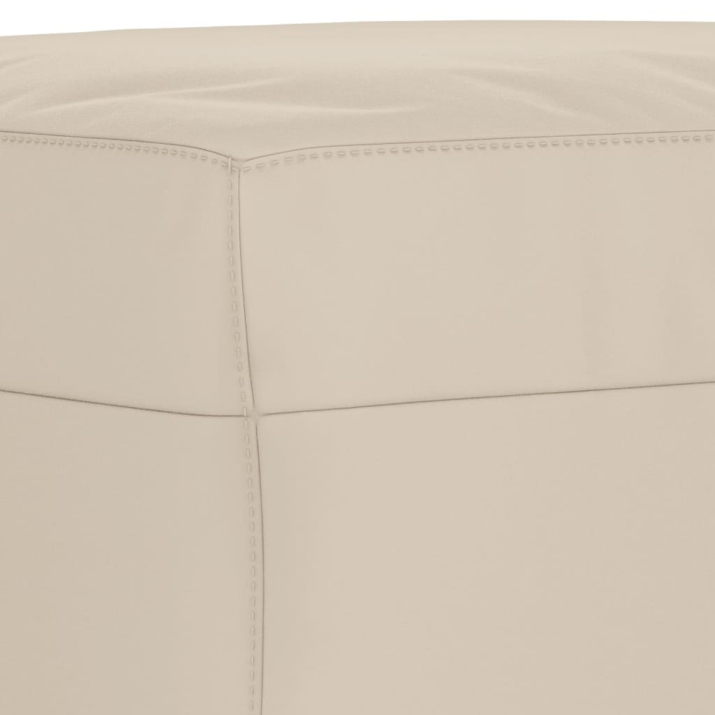 Sitzbank Creme 70x35x41 cm Mikrofasergewebe
