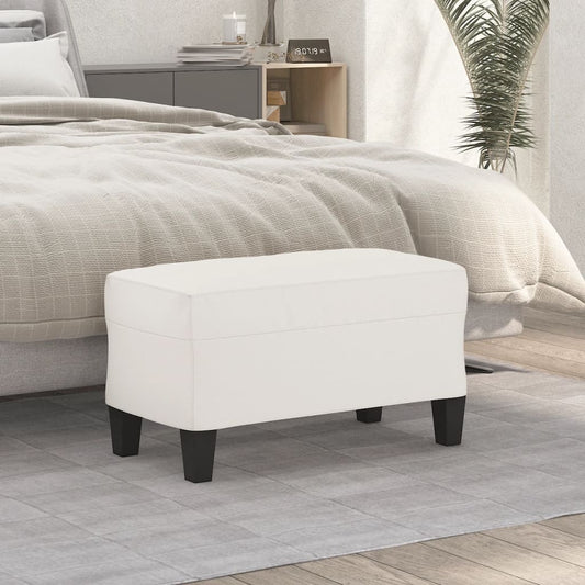 Sitzbank Beige 70x35x41 cm Mikrofasergewebe