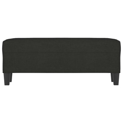 Sitzbank Schwarz 100x35x41 cm Stoff