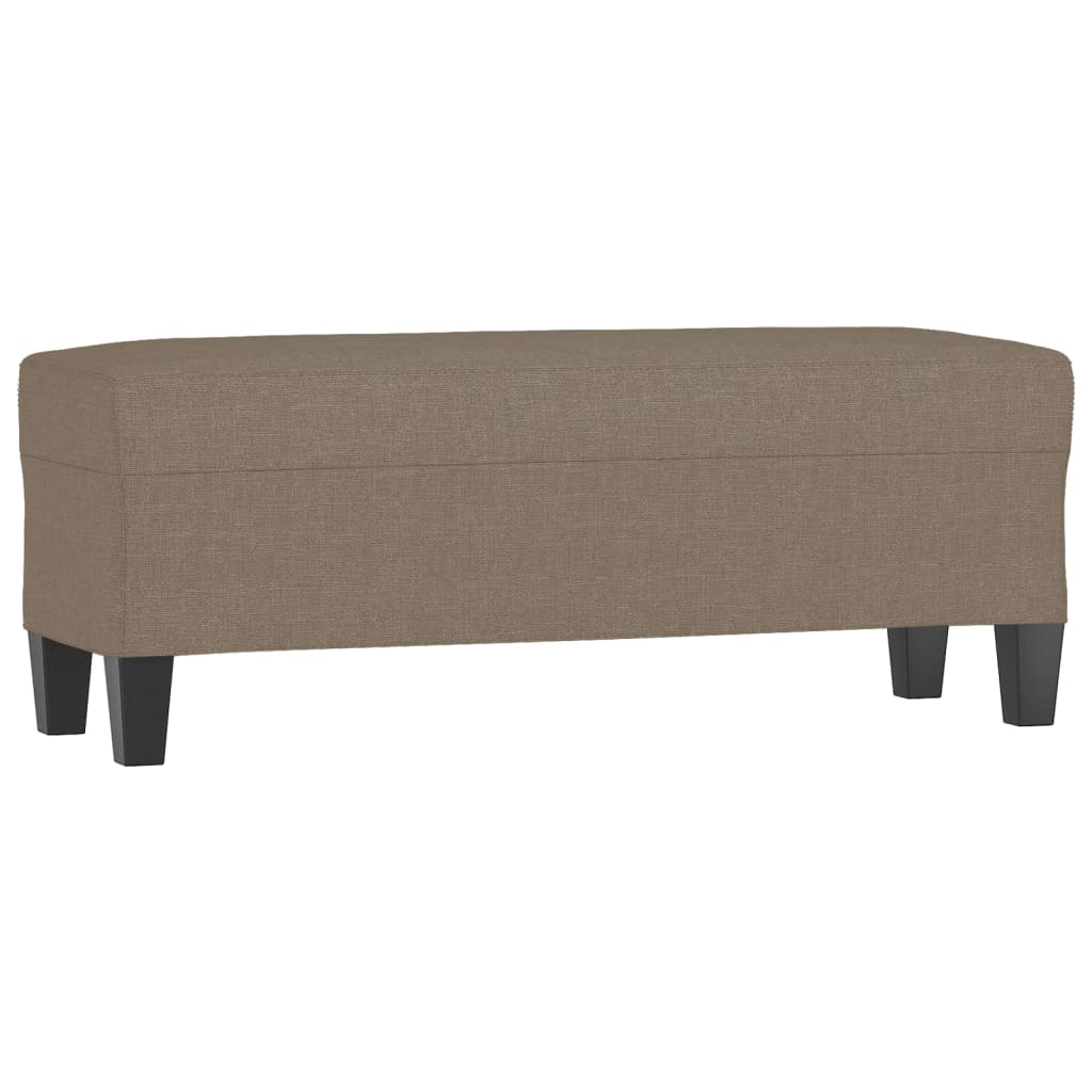 Sitzbank Taupe 100x35x41 cm Stoff