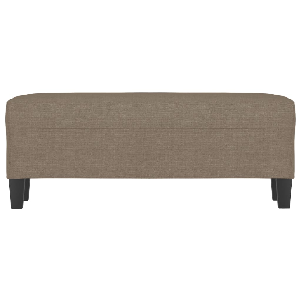 Sitzbank Taupe 100x35x41 cm Stoff