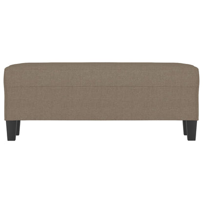 Sitzbank Taupe 100x35x41 cm Stoff