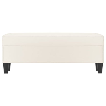Sitzbank Creme 100x35x41 cm Kunstleder