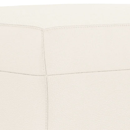 Sitzbank Creme 100x35x41 cm Kunstleder