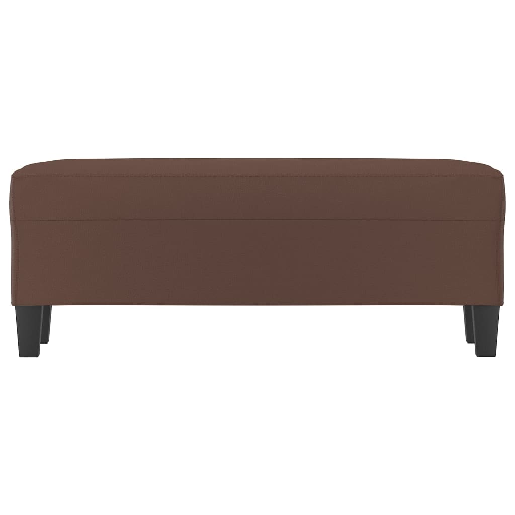Sitzbank Braun 100x35x41 cm Kunstleder