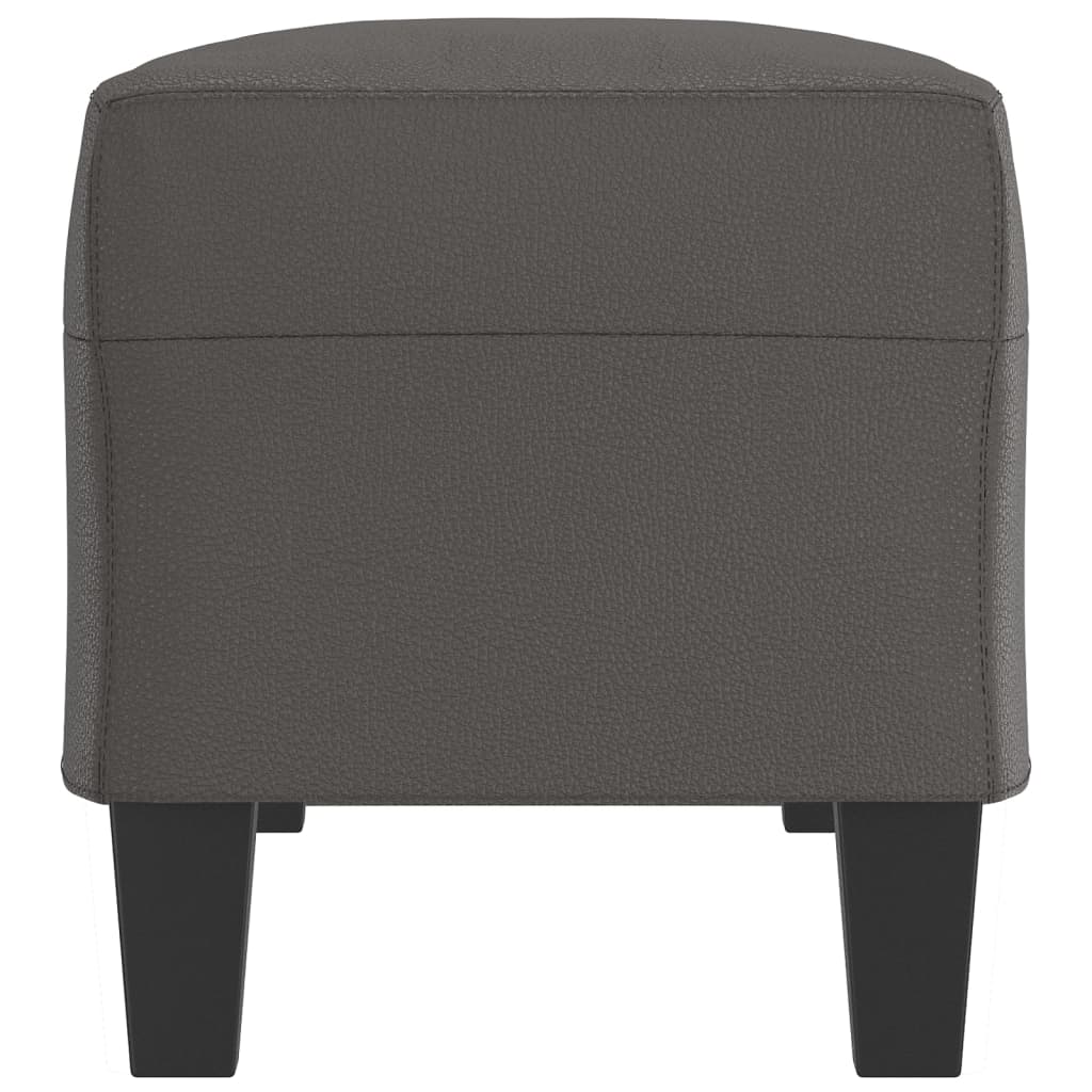 Sitzbank Grau 100x35x41 cm Kunstleder