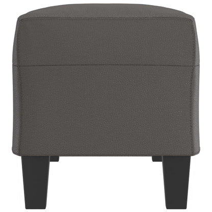 Sitzbank Grau 100x35x41 cm Kunstleder