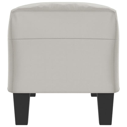 Sitzbank Hellgrau 100x35x41 cm Mikrofasergewebe