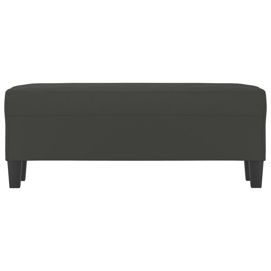 Sitzbank Dunkelgrau 100x35x41 cm Mikrofasergewebe