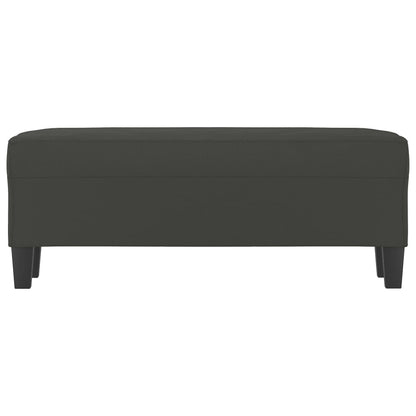 Sitzbank Dunkelgrau 100x35x41 cm Mikrofasergewebe
