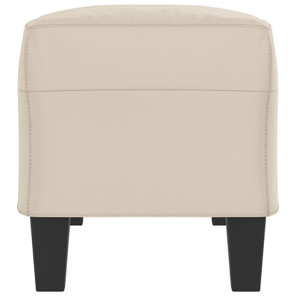 Sitzbank Creme 100x35x41 cm Mikrofasergewebe