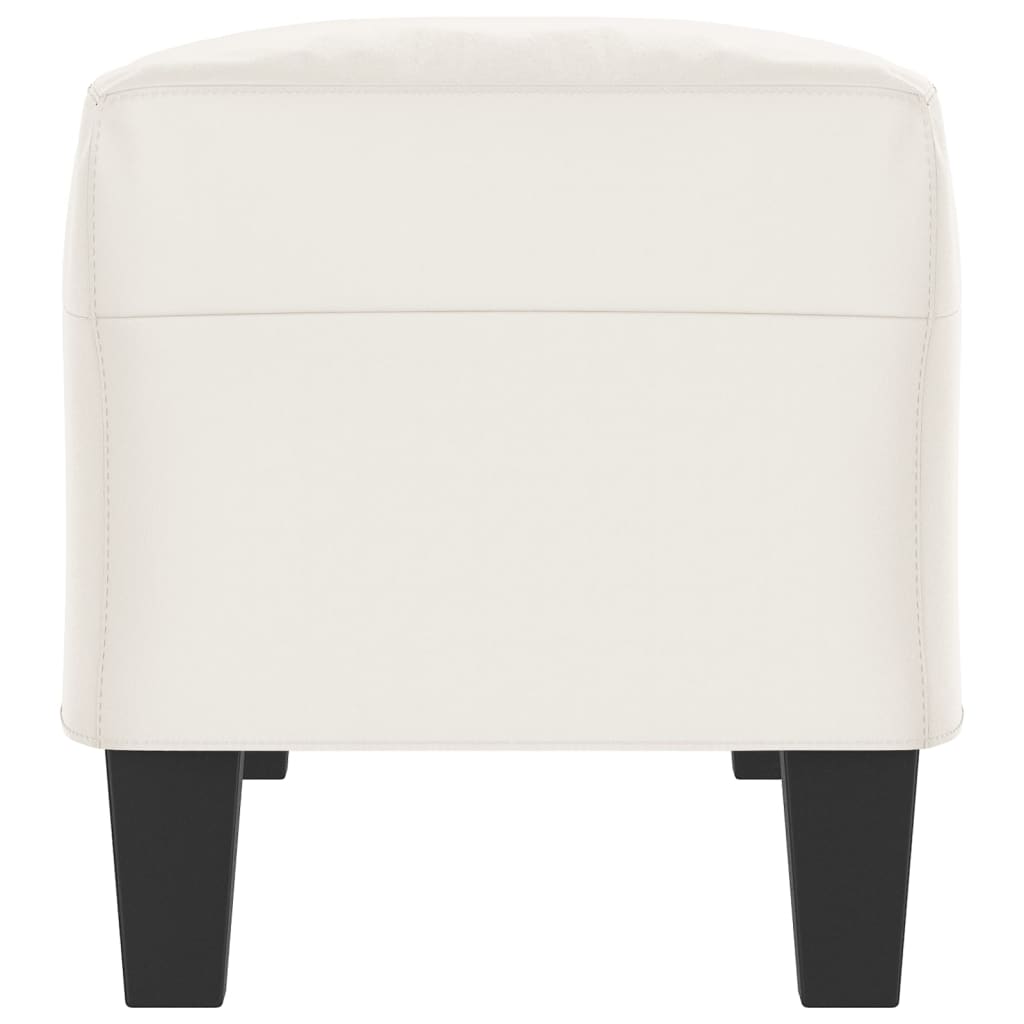 Sitzbank Beige 100x35x41 cm Mikrofasergewebe