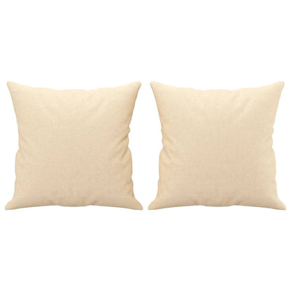 Pyntepuder 2 stk creme 40x40 cm stof