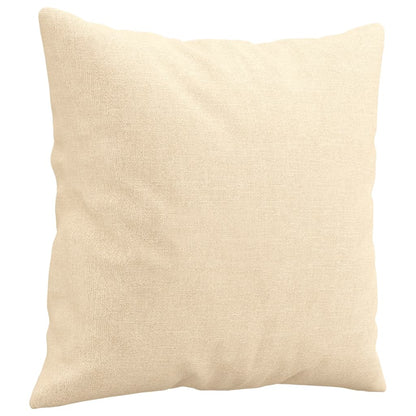 Pyntepuder 2 stk creme 40x40 cm stof