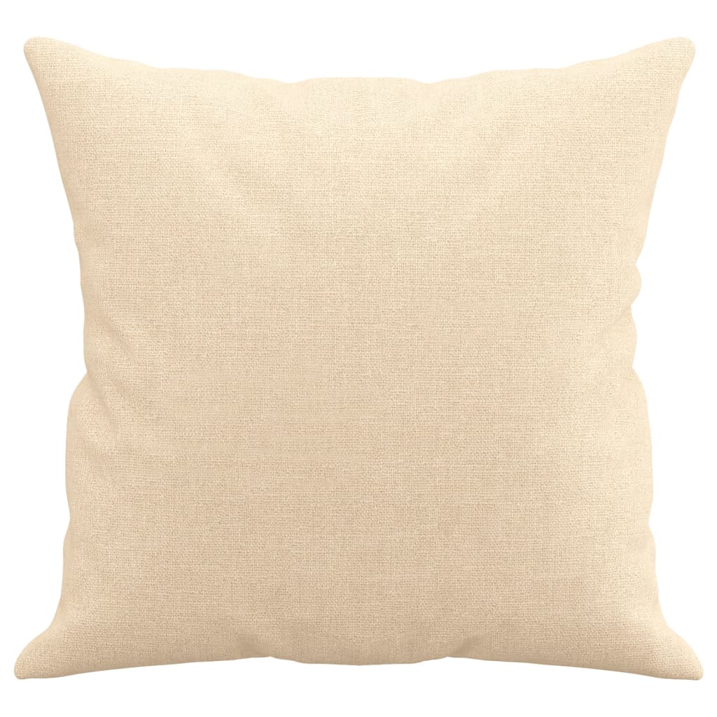 Pyntepuder 2 stk creme 40x40 cm stof