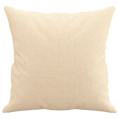 Pyntepuder 2 stk creme 40x40 cm stof
