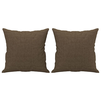 Pyntepuder 2 stk brunt 40x40 cm stof
