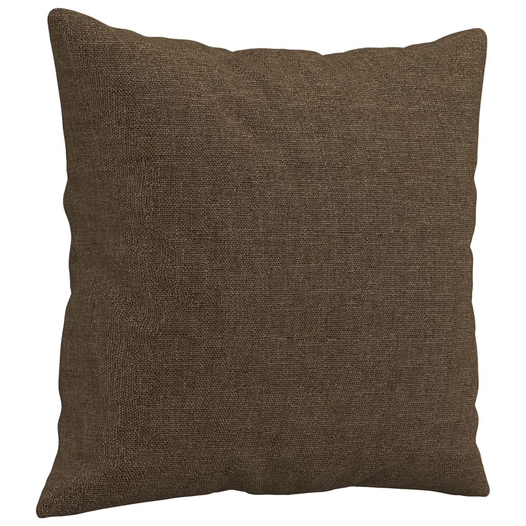Pyntepuder 2 stk brunt 40x40 cm stof